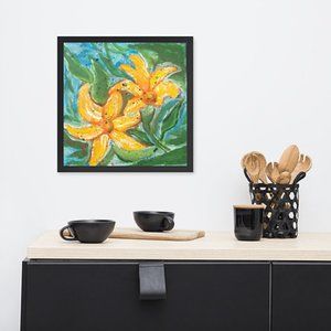 Yellow Flowers Framed Print